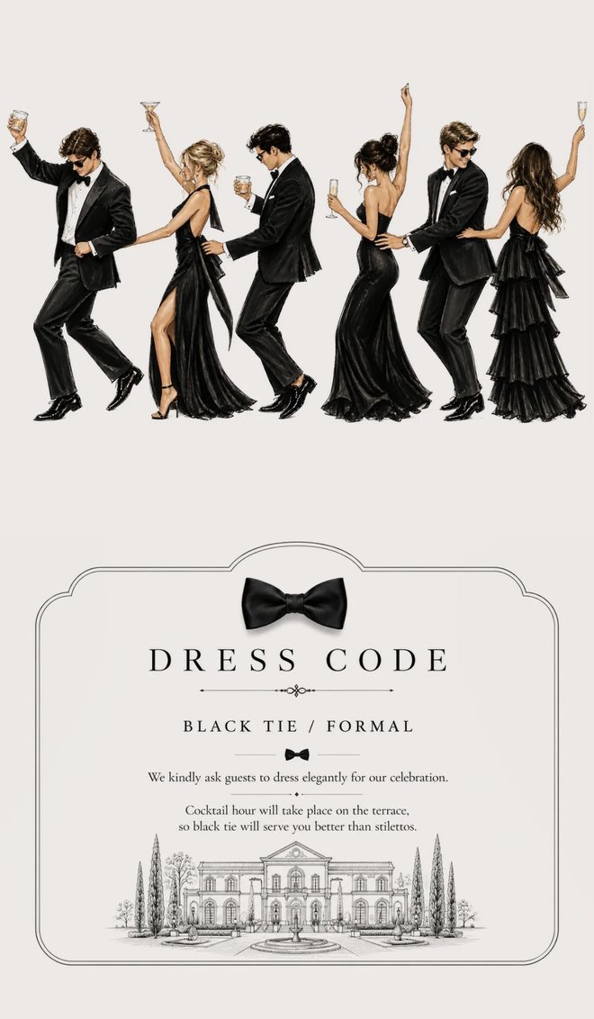 The dress code, illustrated